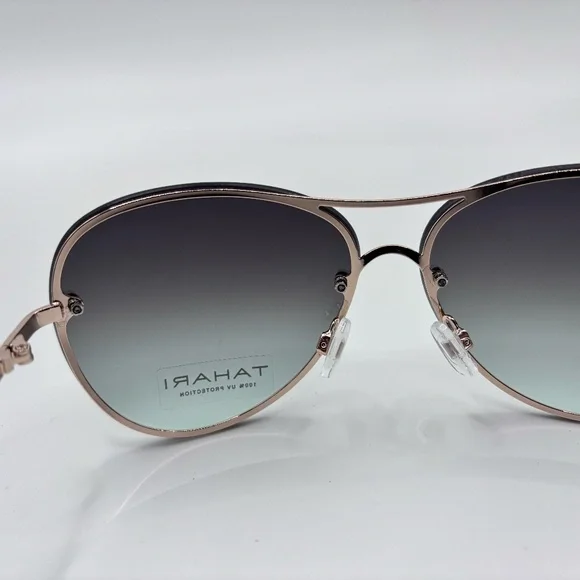 Tahari Women's Cat-Eye Aviator Oversized Sunglasses - Picture 3 of 9
